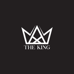 King's crown logo design vector template