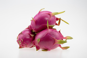 Dragon fruit isolated on white background