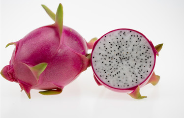 Dragon fruit isolated on white background