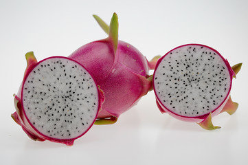 Dragon fruit isolated on white background