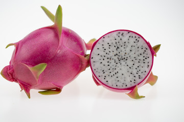 Dragon fruit isolated on white background