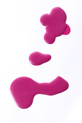 Purple color lipstick on background