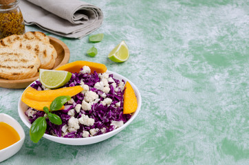 Salad of raw vegetables