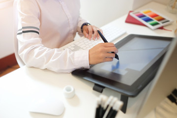 Business working in office with documents and laptop people Consulting and business planning.