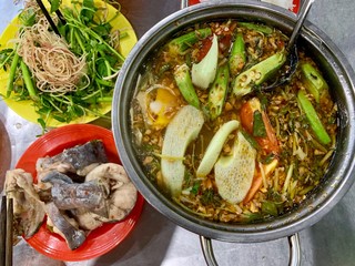 Vietnamese delicious fish hot pot