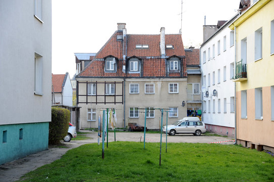 Teile der Alttadt der polnischen Stadt Morag (Mohrungen)