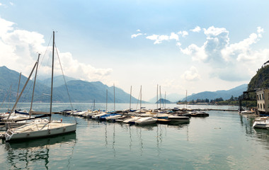 Naklejka na ściany i meble Beautiful italian landscape on Lake Como