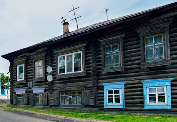 Yeniseysk, Siberia, Russia. The streets of the old city.