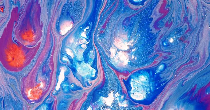   Abstract colors in motion,Fantastic structure of colorful paint, Abstract color moving background, 4K footage.