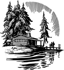 Beautiful Cabin By A Lake - 290189288