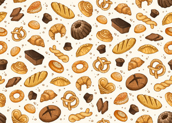 bakery seamless background