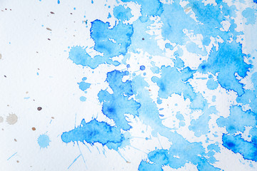  Abstract blue watercolor crack spread background use as a visual