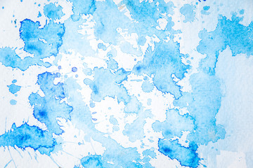  Abstract blue watercolor crack spread background use as a visual