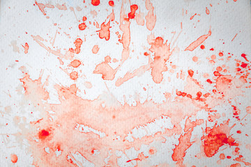  Abstract red watercolor crack spread background use as a visual