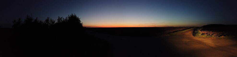 sunset over the lake
