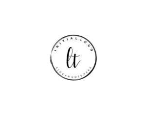 LT Initial letter logo template vector