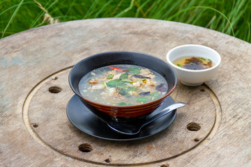 traditiona thai muslim beef soup - halal food in thailand.