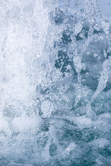 water splash in the fountain as a background