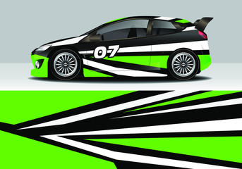 Obraz premium car wrap design with modern abstract line 
