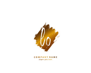 LO Initial letter logo template vector