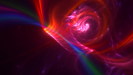 3D rendering multicolored abstract fractal