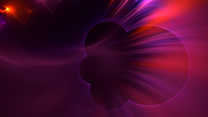 3D rendering multicolored abstract fractal