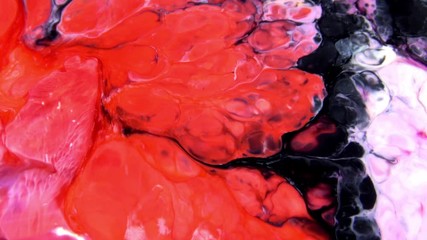 Nice Ink Abstract Psychedelic Paint Liquid Motion Background Texture Video.