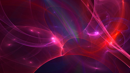 3D rendering multicolored abstract fractal
