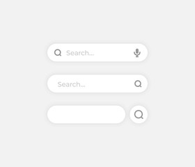 Obraz premium Search bar on white background
