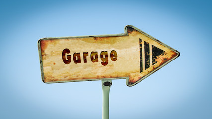Street Sign to Garage