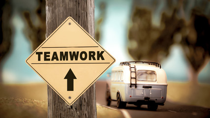 Street Sign to Teamwork