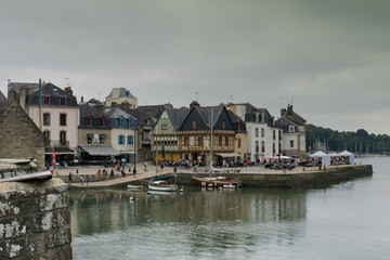 Obraz premium cityscape view of the old town of Auray in Brittany in western France