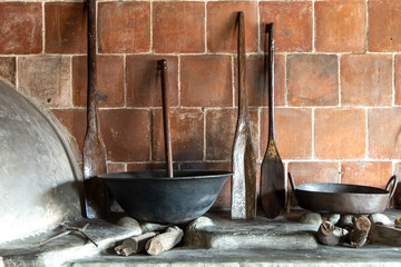 Traditional spanish kitchen at Intramuros