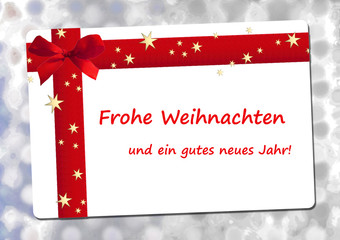 Frohe Weihnachten und ein gutes neues Jahr