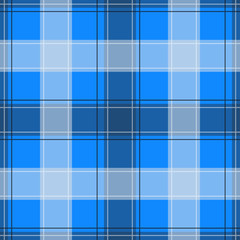 Light blue Gingham pattern. Texture from squares for - plaid, tablecloths, clothes, shirts, dresses, paper, bedding, blankets, quilts and other textile products. Vector illustration EPS 10