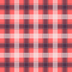 Light Red Gingham pattern. Texture from squares for - plaid, tablecloths, clothes, shirts, dresses, paper, bedding, blankets, quilts and other textile products. Vector illustration EPS 10