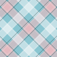 Light blue Gingham pattern. Texture from squares for - plaid, tablecloths, clothes, shirts, dresses, paper, bedding, blankets, quilts and other textile products. Vector illustration EPS 10