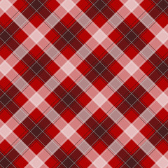 Red Gingham pattern. Texture from squares for - plaid, tablecloths, clothes, shirts, dresses, paper, bedding, blankets, quilts and other textile products. Vector illustration EPS 10