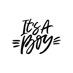 It is a boy brush stroke inscription