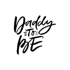 Daddy to be hand drawn t-shirt print