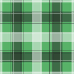 Green Gingham pattern. Texture from squares for - plaid, tablecloths, clothes, shirts, dresses, paper, bedding, blankets, quilts and other textile products. Vector illustration EPS 10