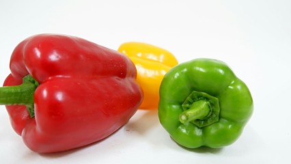 sweet pepper on the white background