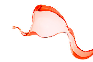 Splash fluid. 3d illustration, 3d rendering.