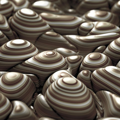 Colorful volumetric abstract background with texture. 3d illustration, 3d rendering.