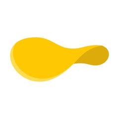 Unhealthy chips icon. Flat illustration of unhealthy chips vector icon for web design