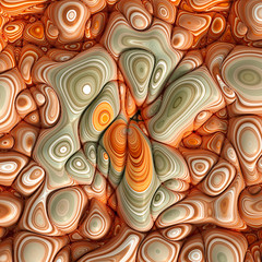 Colorful volumetric abstract background with texture. 3d illustration, 3d rendering.