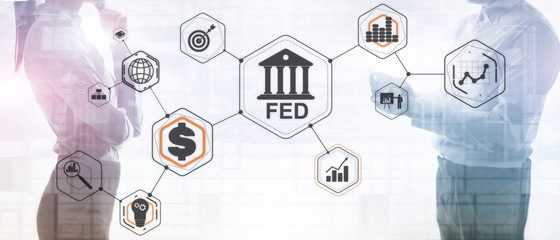 Federal Reserve System. FED. Financial Business Background.