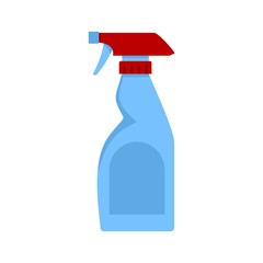 Cleaning bottle spray icon. Flat illustration of cleaning bottle spray vector icon for web design