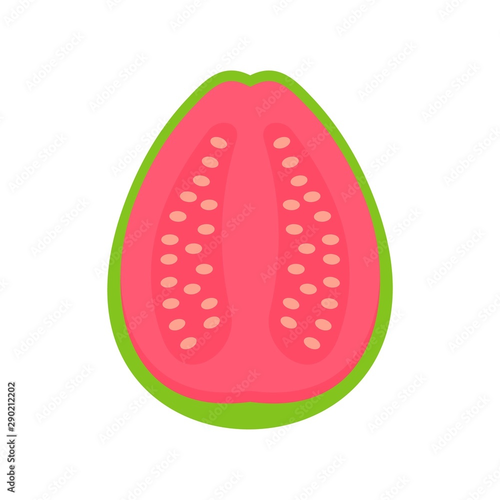 Aufkleber half of guava icon. flat illustration of half of guava vector icon for web design