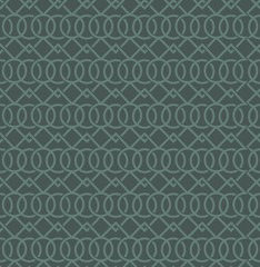 Abstract geometric pattern with crossing green lines. Seamless linear rapport. Stylish fractal texture. Pattern to fill the background, laser engraving and cutting.